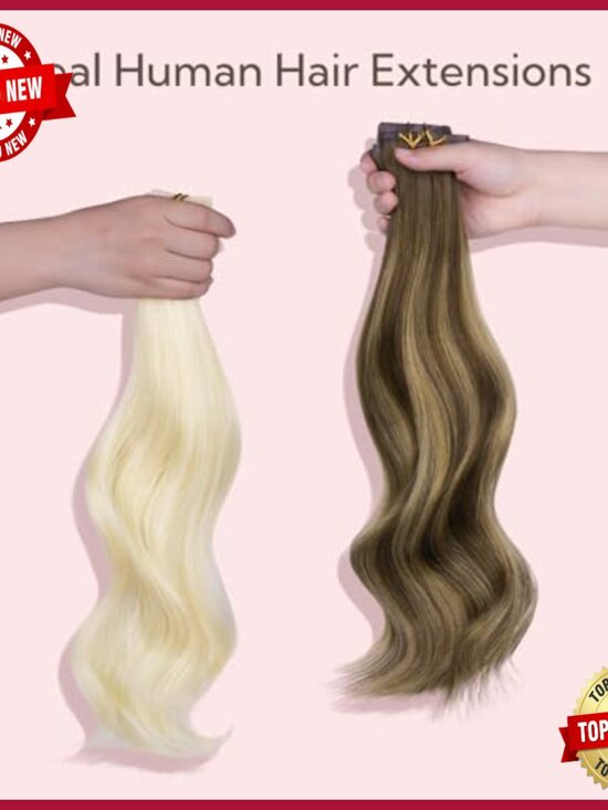 18 Inch Seamless Clip in Human Hair Extensions, 110g Straight Remy Hair main image 5